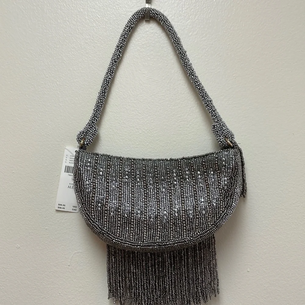 New Anthropologie Mini Half Moon Beaded Shoulder Bag!!🔥🔥🔥 - Picture 10 of 16